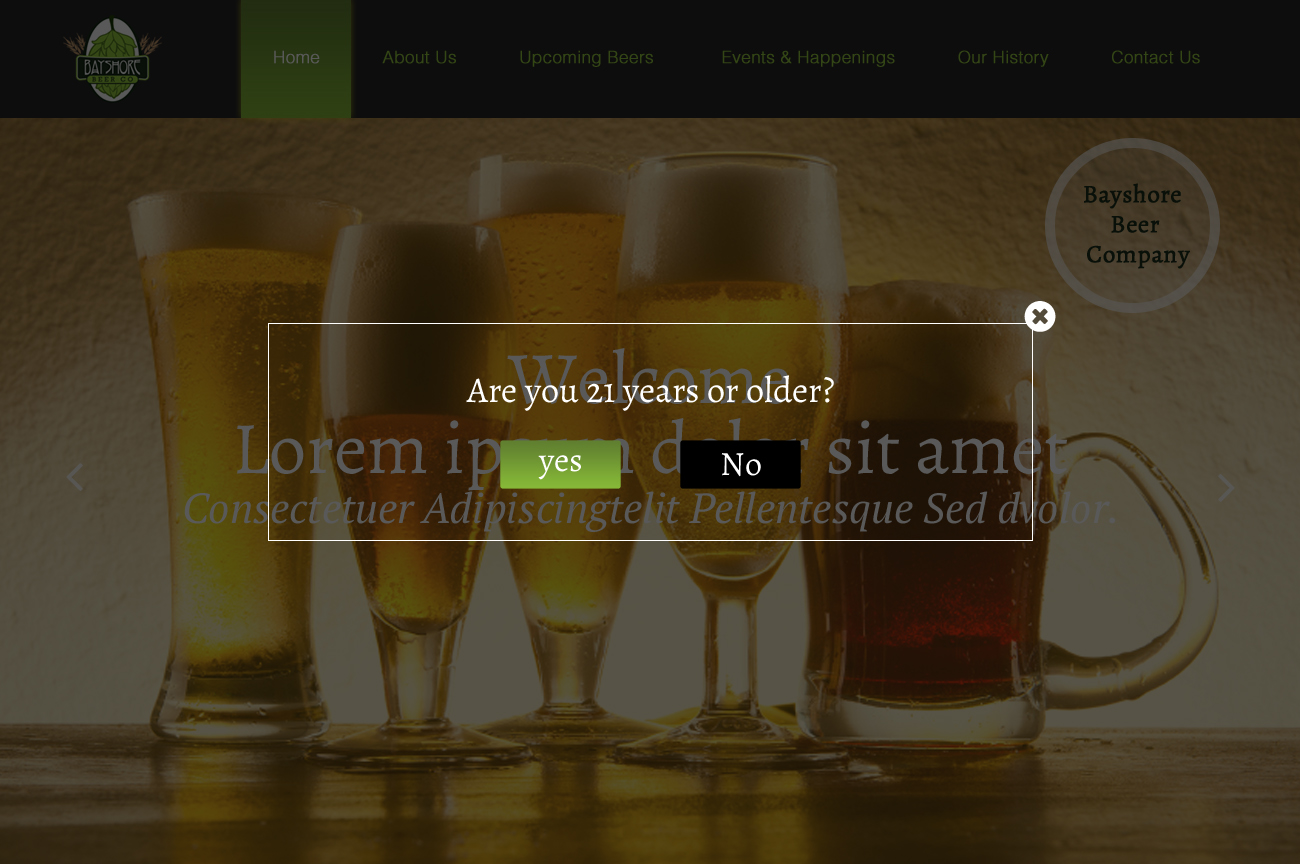 Web-Design von pb für Bayshore Beer Company | Design #5032819