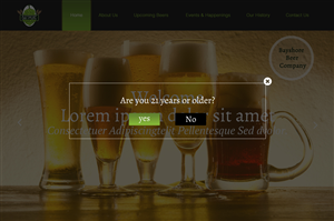 Web Design par pb pour Bayshore Beer Company | Design : #5032819