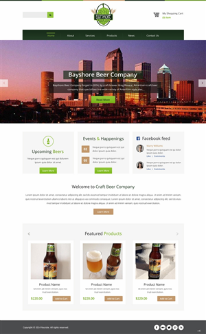 Web Design par pb pour Bayshore Beer Company | Design : #5032830