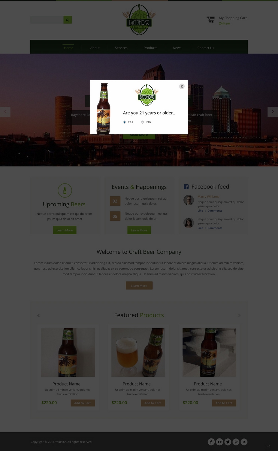 Web-Design von pb für Bayshore Beer Company | Design #5032832