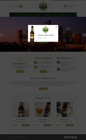 Web Design par pb pour Bayshore Beer Company | Design : #5032832