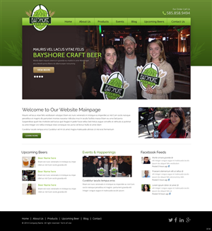 Web Design par pb pour Bayshore Beer Company | Design : #5032836