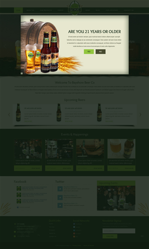 Web Design par pb pour Bayshore Beer Company | Design : #5036613