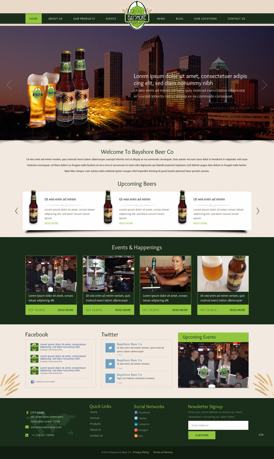 Web-Design von pb für Bayshore Beer Company | Design #5036614