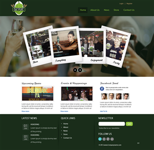 Web Design par pb pour Bayshore Beer Company | Design : #5039360