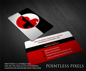 Zend to Mend: Prespective and Balence in People's Lives Needs a Buissness Card Design | Diseño de Tarjeta de Presentación por Pointless Pixels India