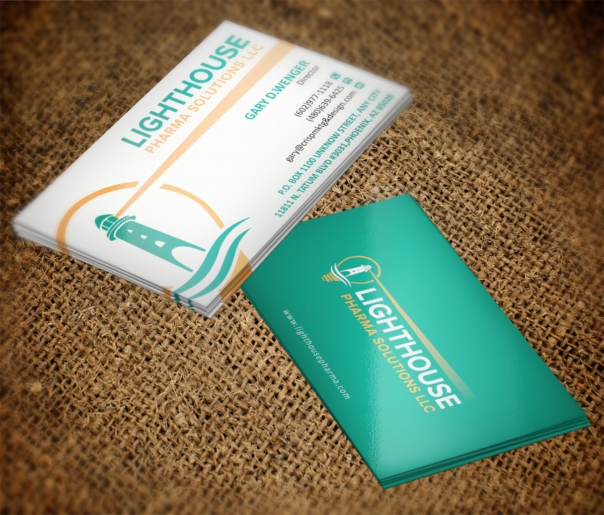Business Card Design by MT for LightHouse Pharma Solutions | Design #5284311