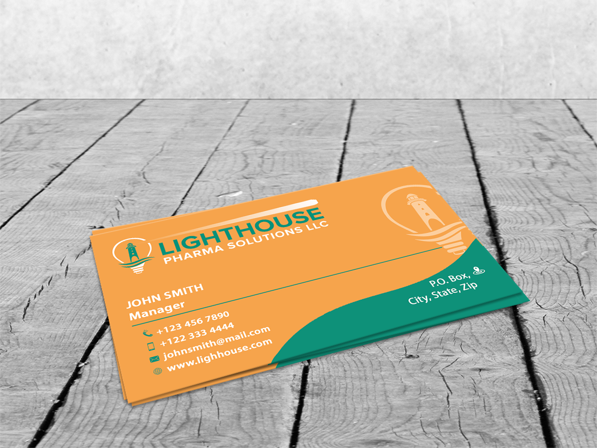 Business Card Design by Sajin for LightHouse Pharma Solutions | Design #5289528