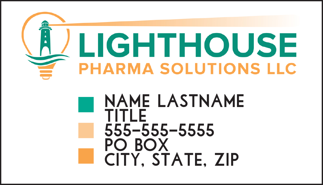 Design de Carte de Visite par tiffbutler pour LightHouse Pharma Solutions | Design #5265949
