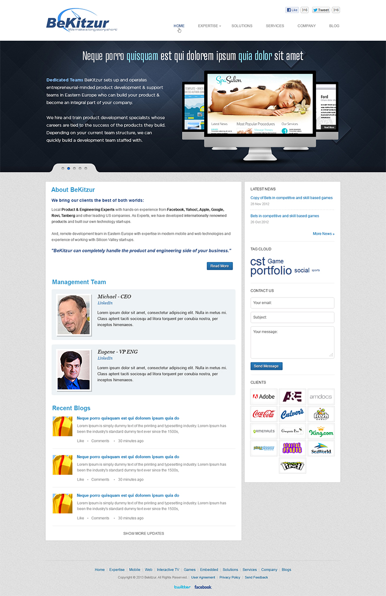 Web-Design von Mayank Patel für dieses Projekt | Design #1412283