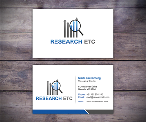 Research Etc. needs Business Cards | Business Card Design by Stylez Designz