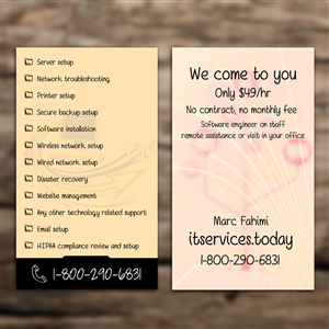 Business Card Design by Sandaruwan