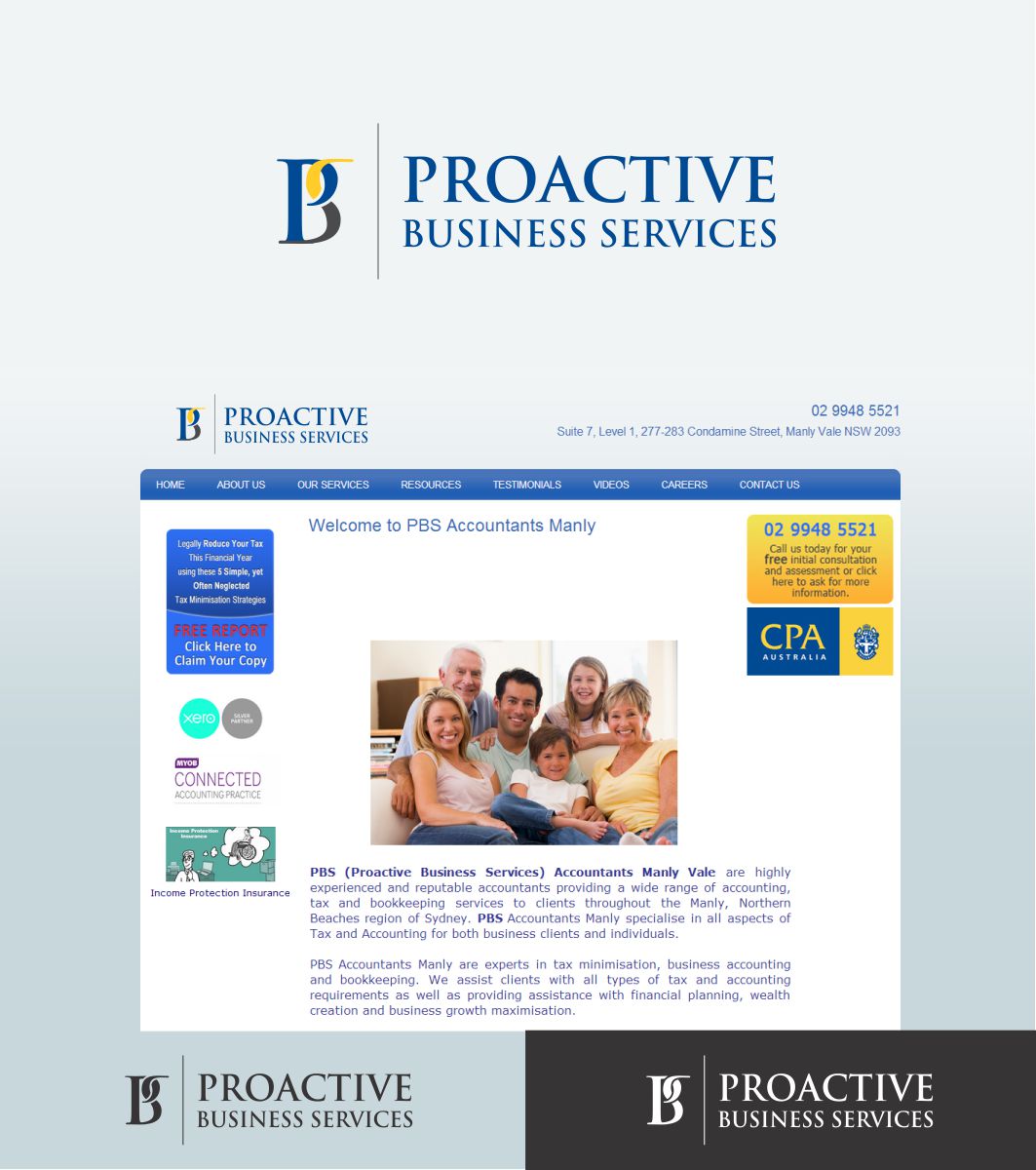 Logo-Design von J Mahesh für Proactive Business Services | Design #5028862
