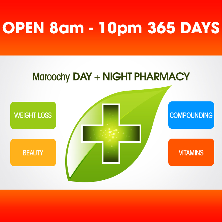 Logo Design by studio-sfp.com for Maroochy Day and Night Pharmacy | Design #1411926