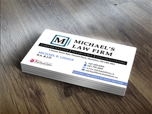 Design de Carte de Visite par Sajin pour Michael''s Law Firm | Design : #5206546