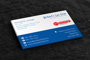 Business Card Design by Stream Graphics for Michael''s Law Firm | Design #5088712
