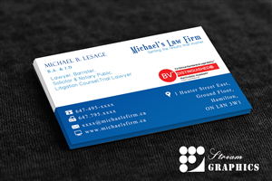 Design de Carte de Visite par Stream Graphics pour Michael''s Law Firm | Design : #5111291