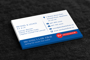Design de Carte de Visite par Stream Graphics pour Michael''s Law Firm | Design : #5175113