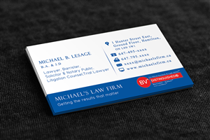 Design de Carte de Visite par Stream Graphics pour Michael''s Law Firm | Design : #5183063