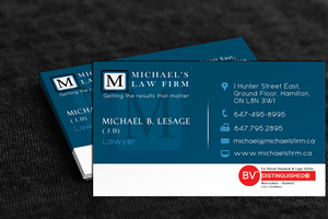 Design de Carte de Visite par Stream Graphics pour Michael''s Law Firm | Design : #5217156