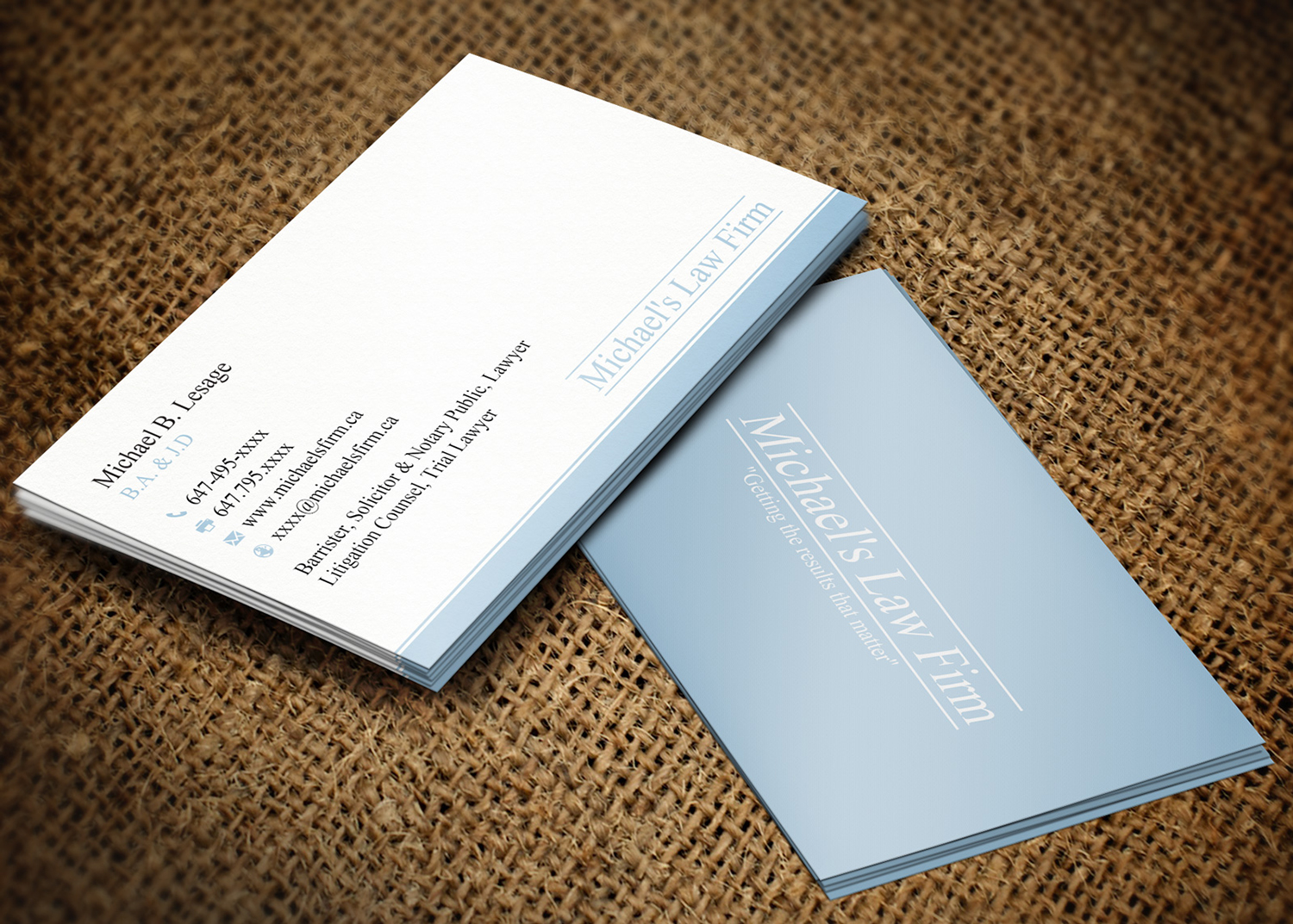 Design de Carte de Visite par Lanka Ama pour Michael''s Law Firm | Design #5027196
