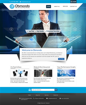 International business needs a web page design | Web Design by Sbss