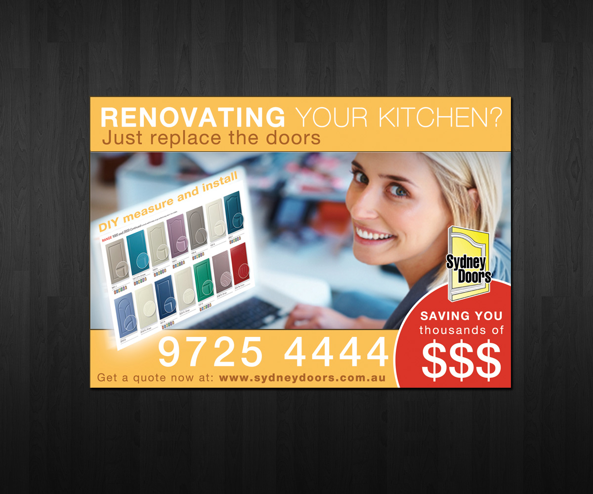 Newspaper Ad Design by neboica for Sydney Doors | Design #1430600