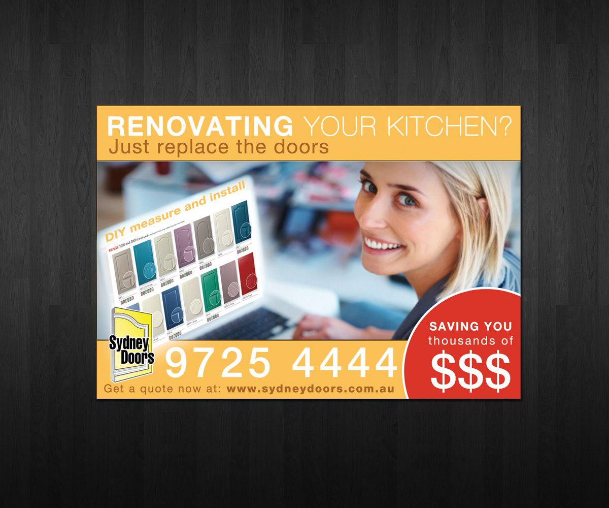 Newspaper Ad Design by neboica for Sydney Doors | Design #1430620