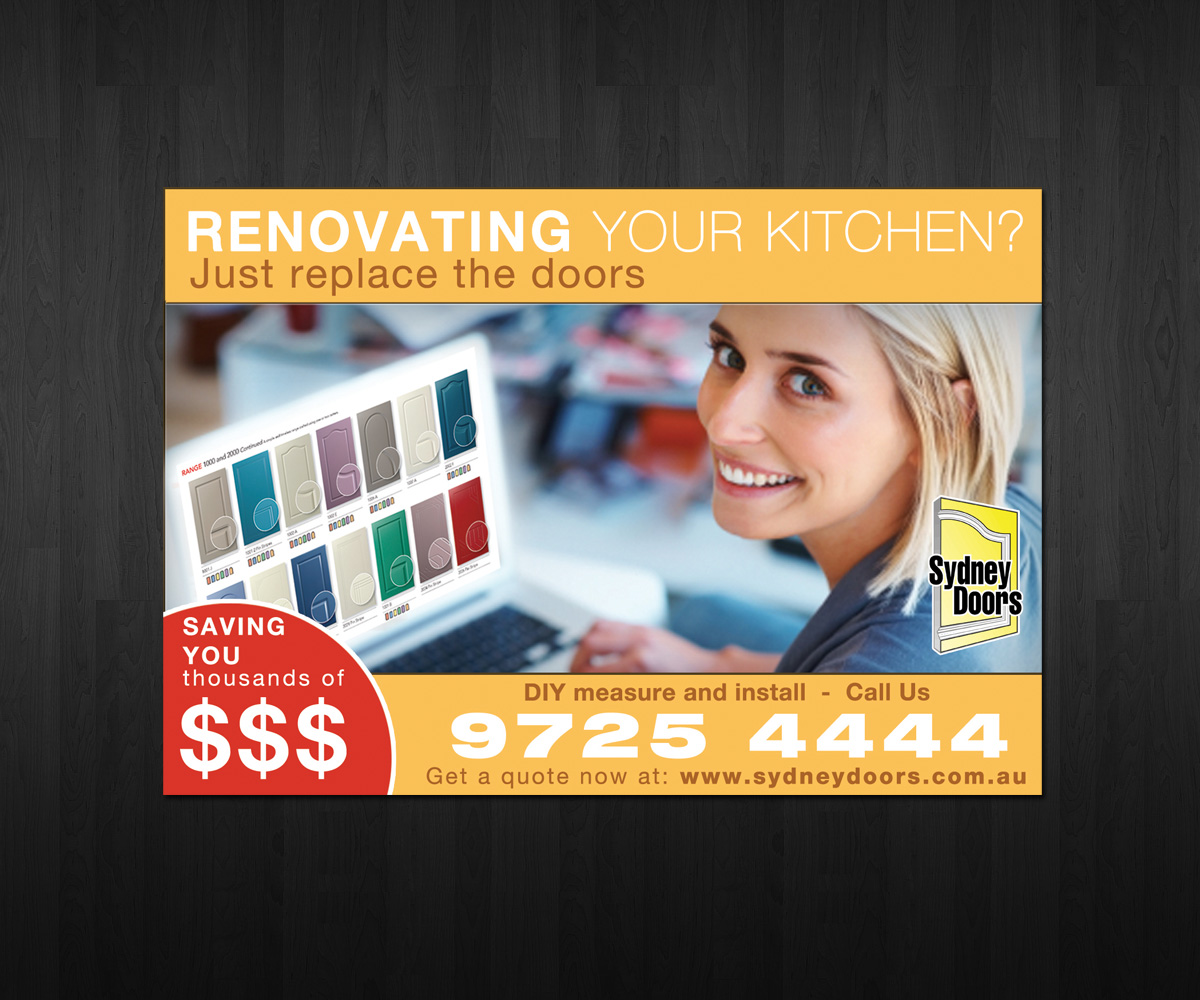 Newspaper Ad Design by neboica for Sydney Doors | Design #1430664