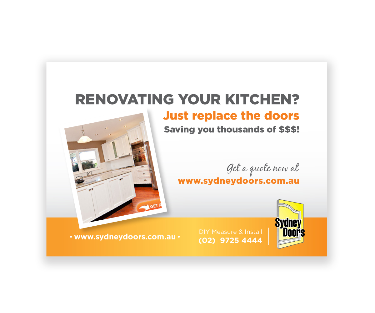 Newspaper Ad Design by JACQUI for Sydney Doors | Design #1427098