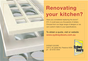 Newspaper Ad Design by production_guy for Sydney Doors | Design: #1452113