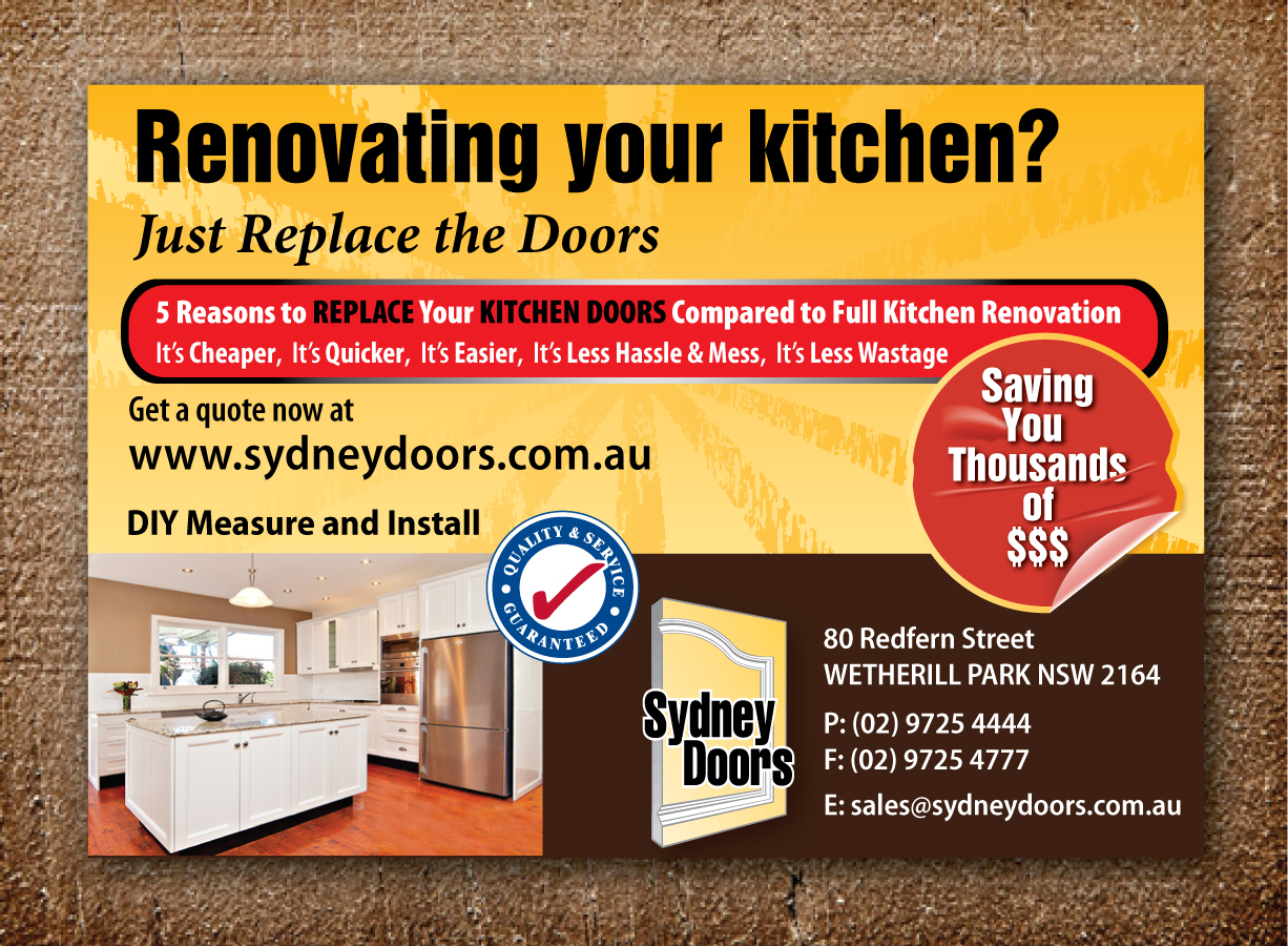 Newspaper Ad Design by Sbss for Sydney Doors | Design #1431182