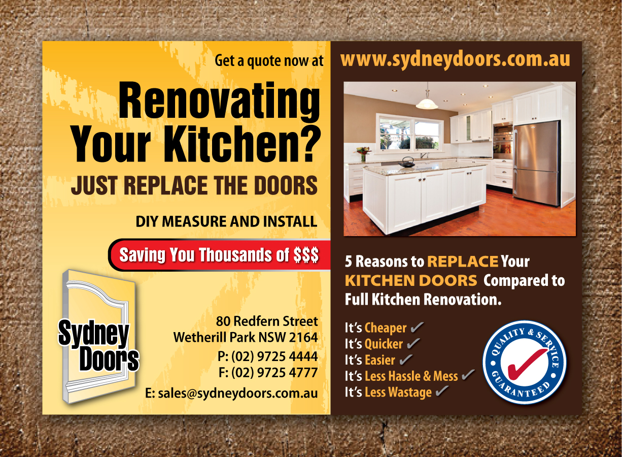 Newspaper Ad Design by Sbss for Sydney Doors | Design #1431433