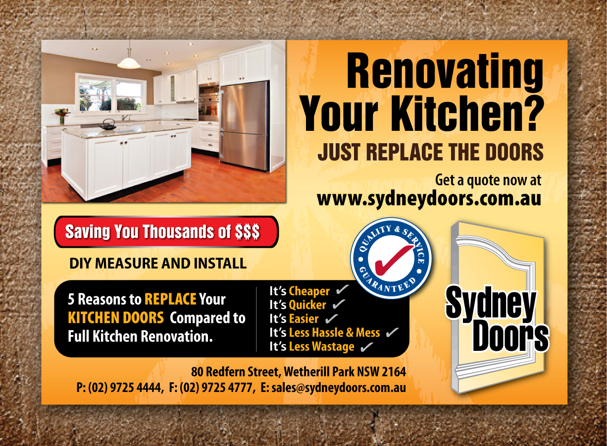 Newspaper Ad Design by Sbss for Sydney Doors | Design #1431436