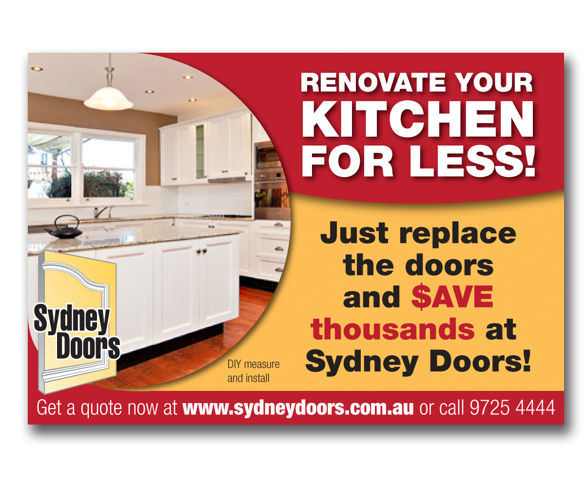 Newspaper Ad Design by Stumidd for Sydney Doors | Design #1415412