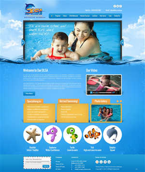 Diseño Web por pb para DARREN LANGE SWIMMING ACADEMY | Diseño: #1424230