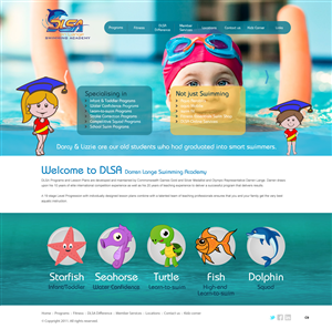 Diseño Web por pb para DARREN LANGE SWIMMING ACADEMY | Diseño: #1424231