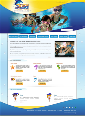Diseño Web por pb para DARREN LANGE SWIMMING ACADEMY | Diseño: #1445784