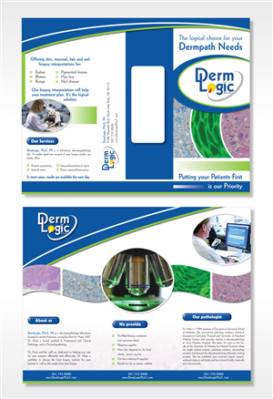 Design a brochure for a new medical lab