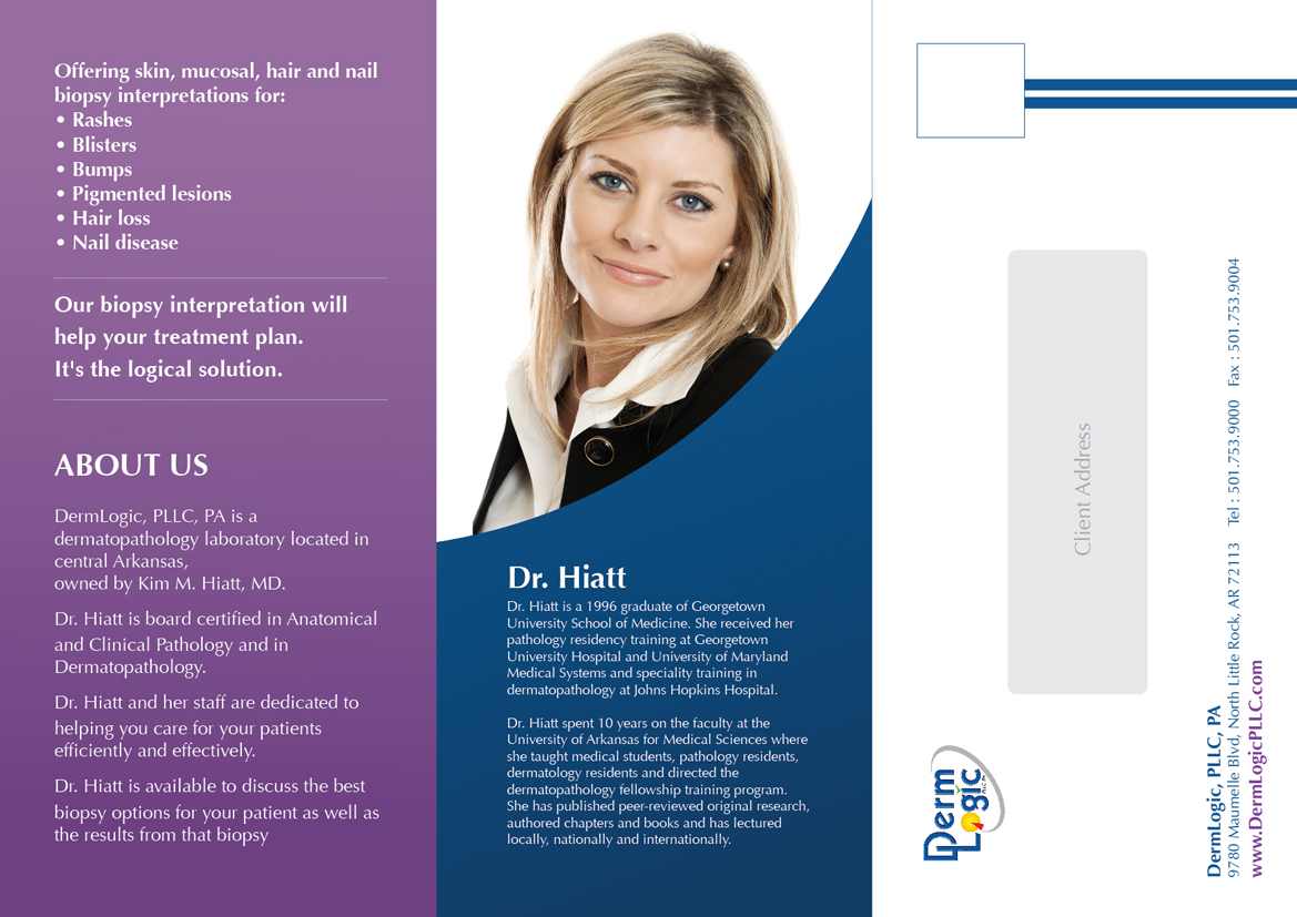 Brochure Design by Diseno Advertising Pte Ltd for DermLogic, PLLC, PA | Design #1430667