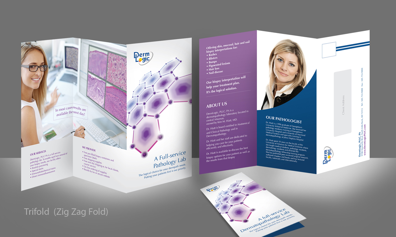 Brochure Design by Diseno Advertising Pte Ltd for DermLogic, PLLC, PA | Design #1437853