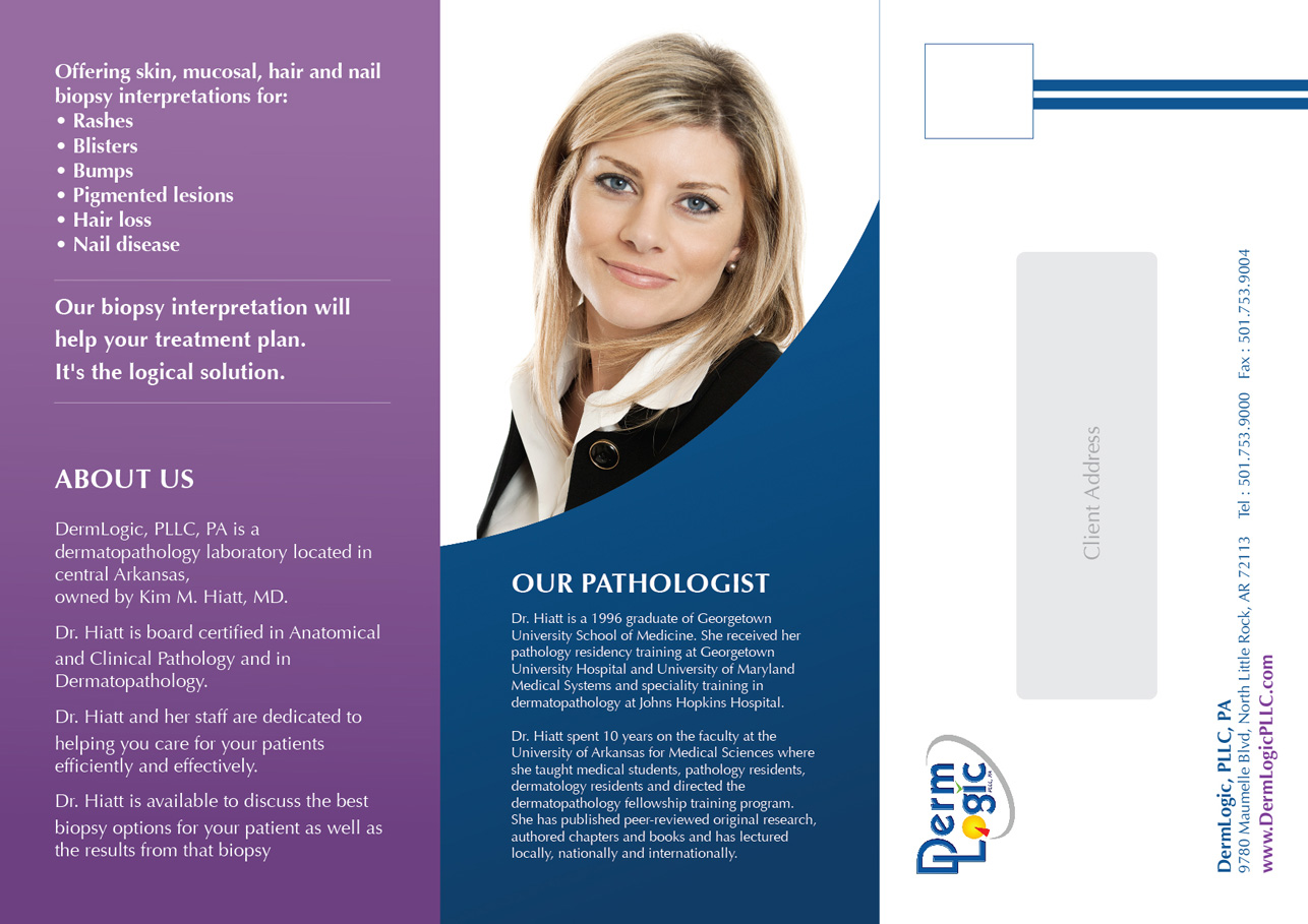 Brochure Design by Diseno Advertising Pte Ltd for DermLogic, PLLC, PA | Design #1459370