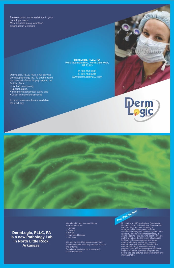 Brochure Design by barinix for DermLogic, PLLC, PA | Design #1426718