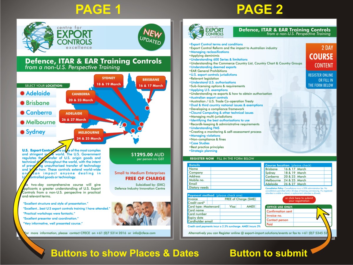 Flyer Design by Rithwaan for Centre for Export Controls Excellence | Design #5058715