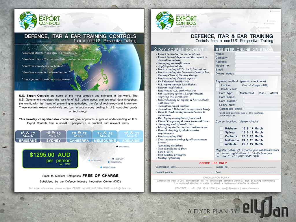 Flyer Design by elYJan for Centre for Export Controls Excellence | Design #5046423