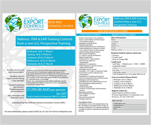 Flyer Design by ajwerth for Centre for Export Controls Excellence | Design #5054156