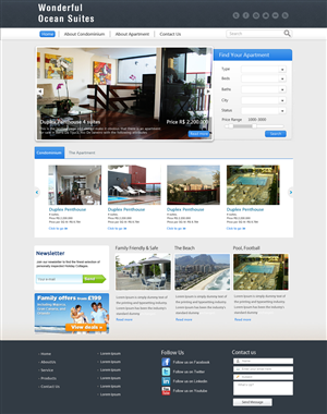 Web Site Design For Real Estate Sales Project | Web Design by OM