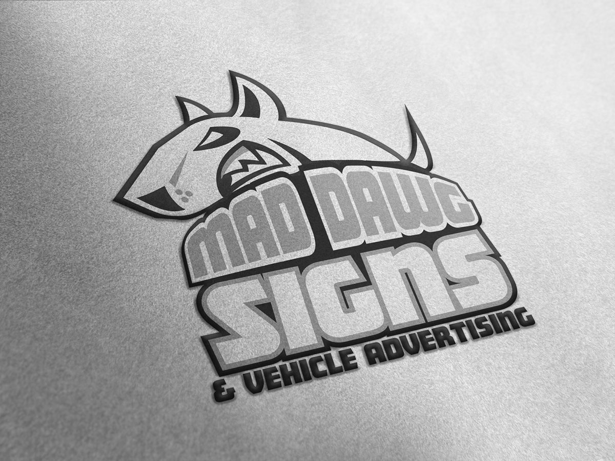 Logo Design by fcurtis for Mad Dawg Signs | Design: #5067747