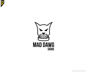 Logo-Design von poisonvectors für Mad Dawg Signs | Design #5051883