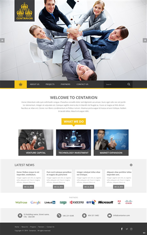 Design Wordpress par pb pour Centarion Group | Design : #5146139